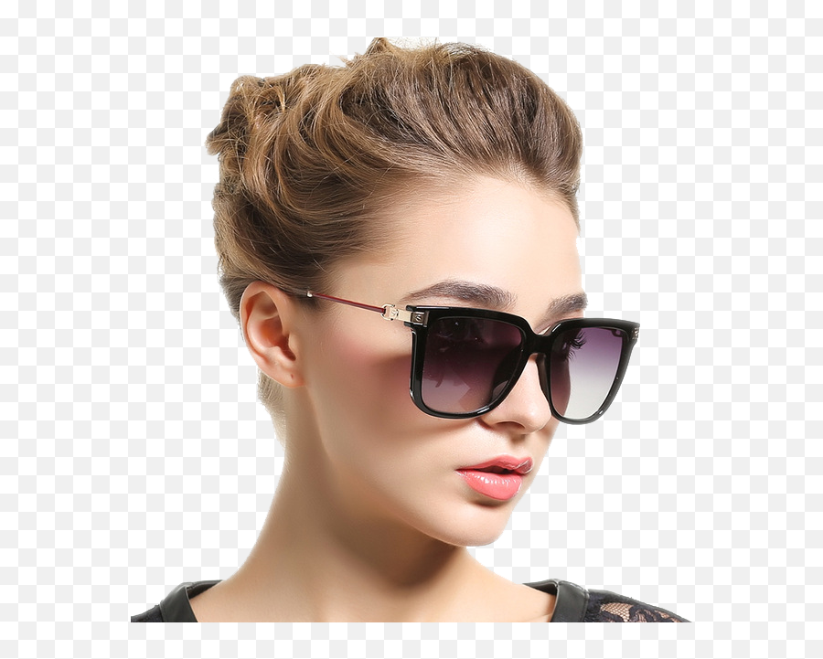 Fashionable Women Wearing Sunglasses - Attractive Goggles For Women Emoji,Sunglasses Png