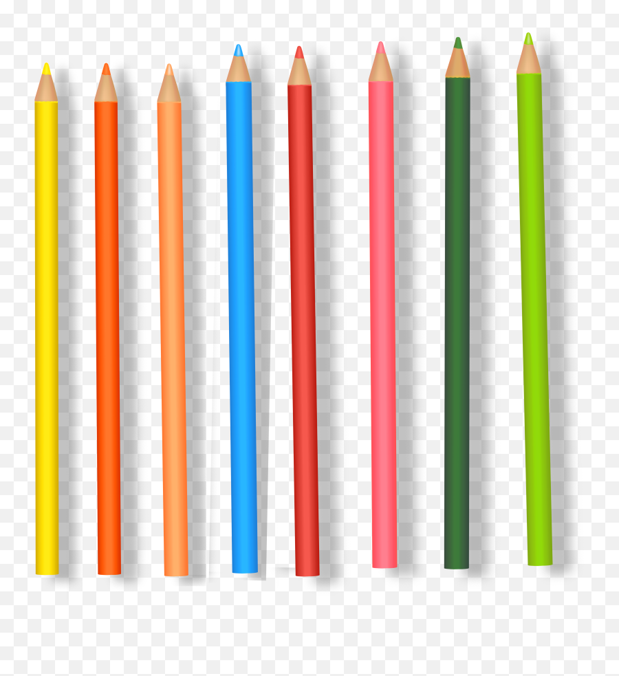 Pencils Transparent Png Vector Clipart - Full Size Clipart Emoji,Pencils Clipart