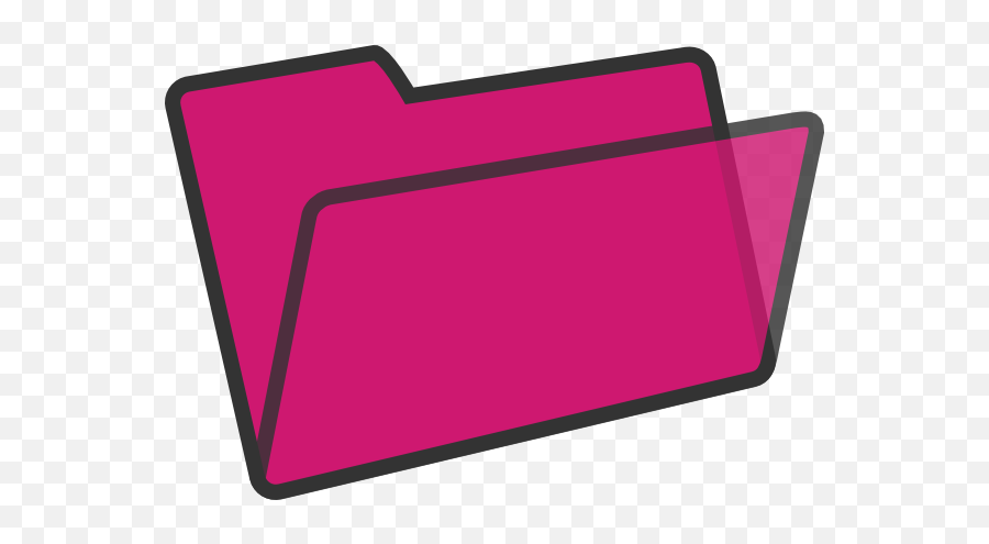 Pink File Folder Clipart Png Image With - Pink File Folder Clip Art Emoji,Folder Clipart