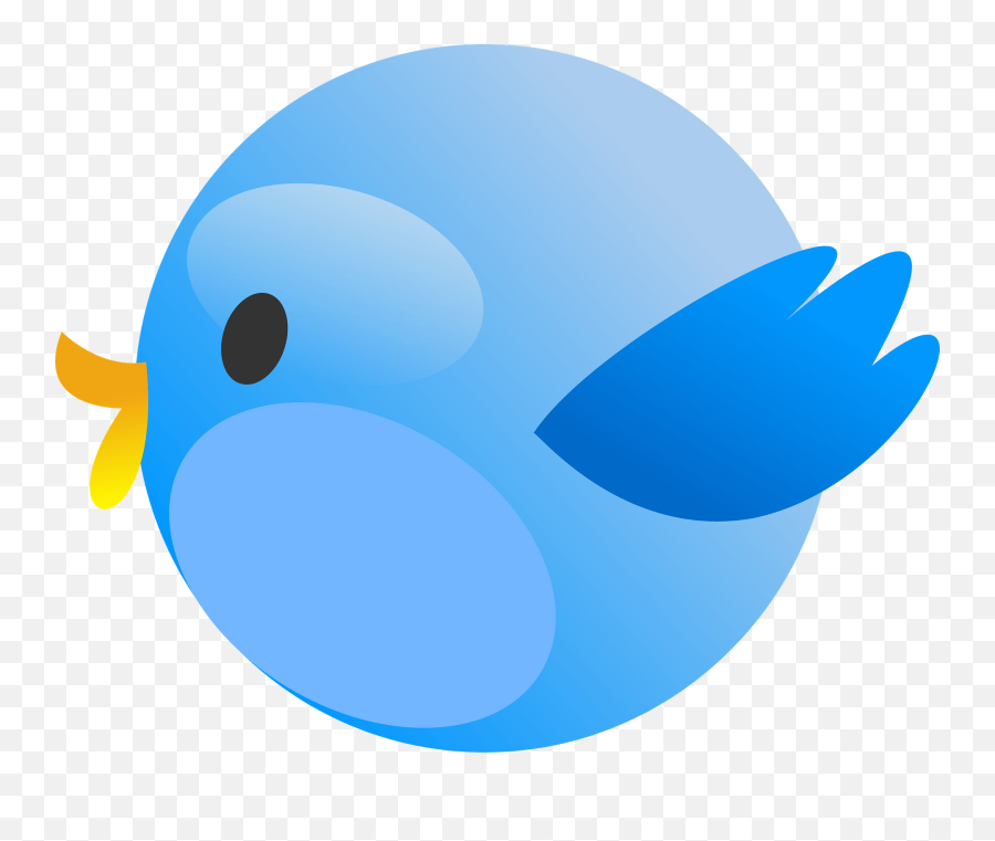 Cutie Twitter Bird Clip Art At Clkercom - Vector Clip Art Online Blue Bird Clipart Emoji,Twitter Bird Png