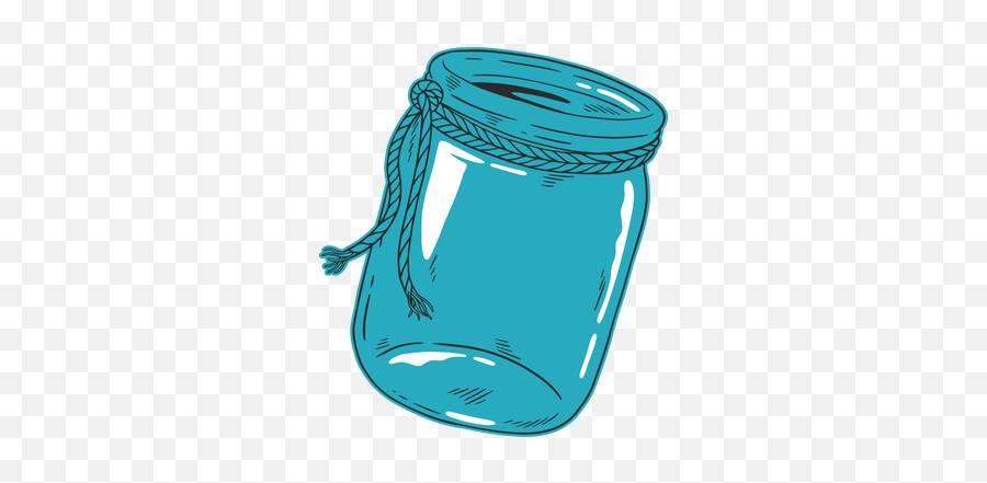 Blue Jar Hand Drawn - Lid Emoji,Jar Png