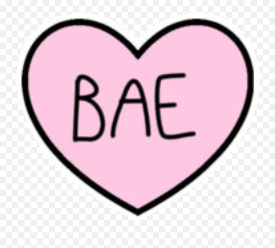 Heart Clipart Tumblr - Png Transparent Tumblr Love Bae Word Emoji,Tumblr Clipart