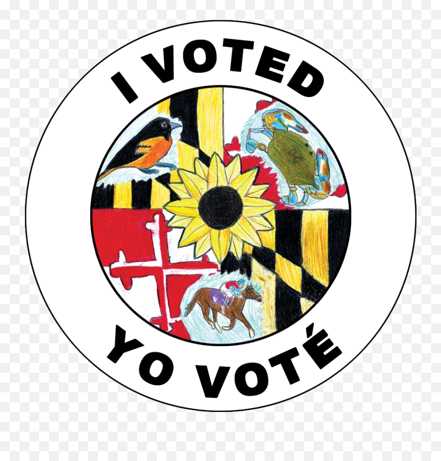 2020 Presidential Election - Dot Emoji,I Voted Sticker Png