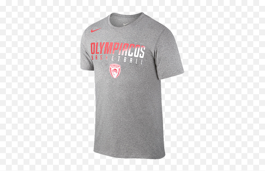 Olympiacos Bc T Shirt Png Download - Short Sleeve Emoji,Nike Basketball Logo
