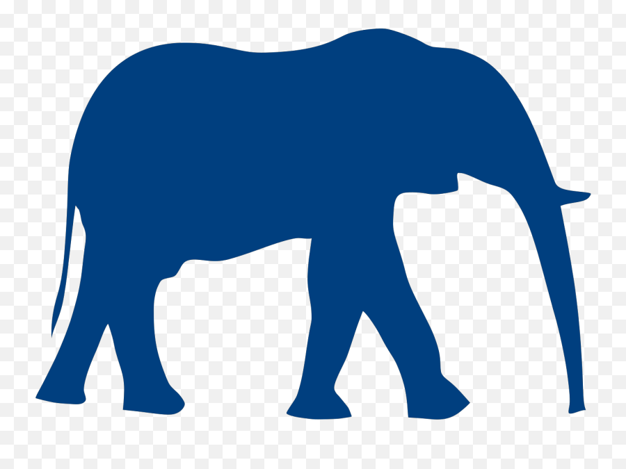 Blue Elephant Svg Vector Blue Elephant Clip Art - Svg Clipart Emoji,Indian Elephant Clipart