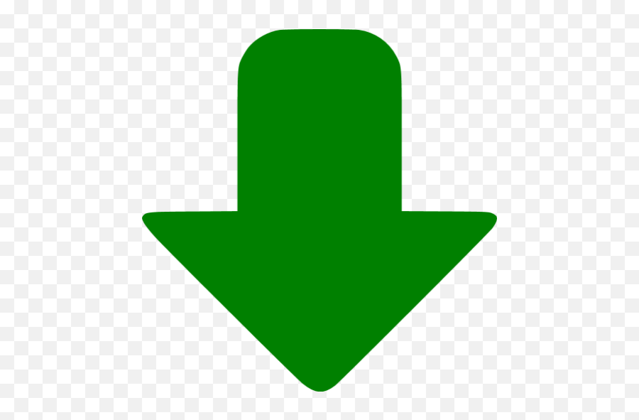 Green Down Icon - Down Green Icon Png Emoji,Green Arrow Logo