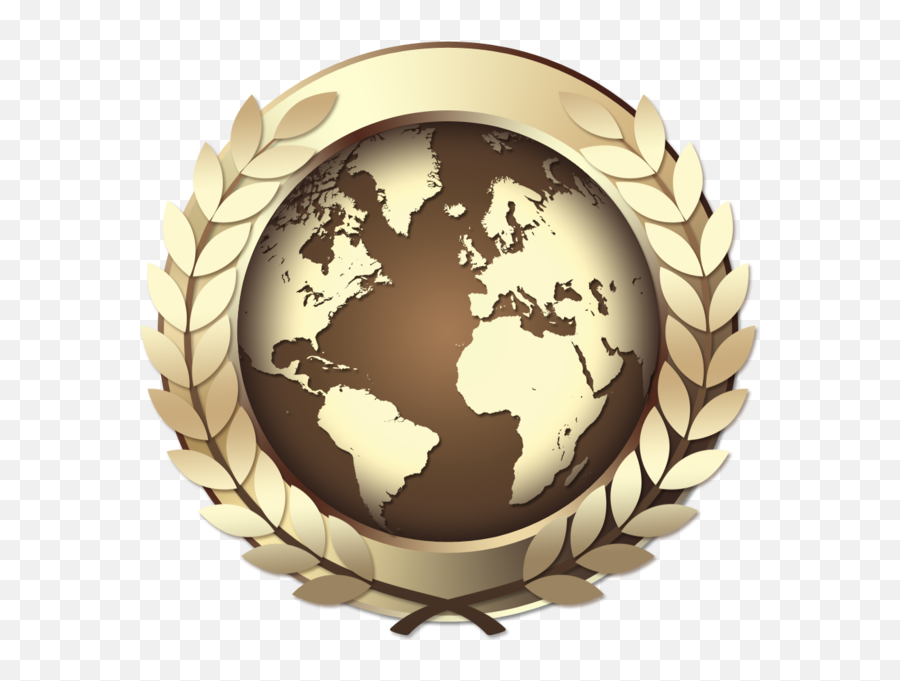 Gold World Award Icon Golden Medal Psd Official Psds Emoji,Globe Icon Transparent