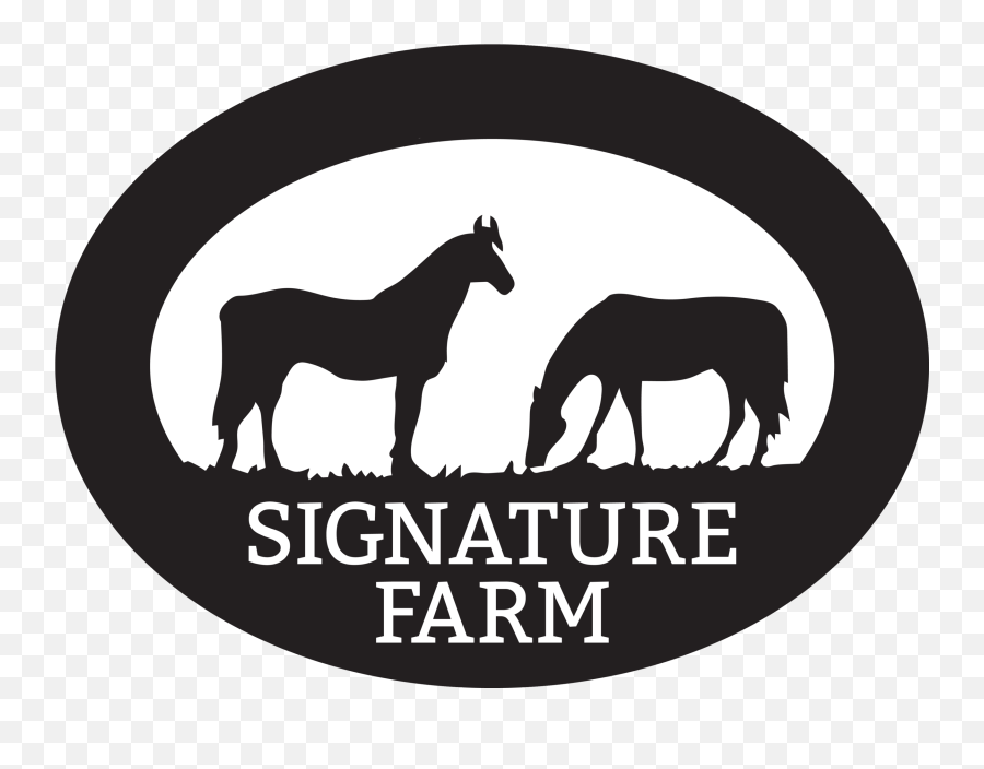 Signature Farm Emoji,Horse Farm Logo