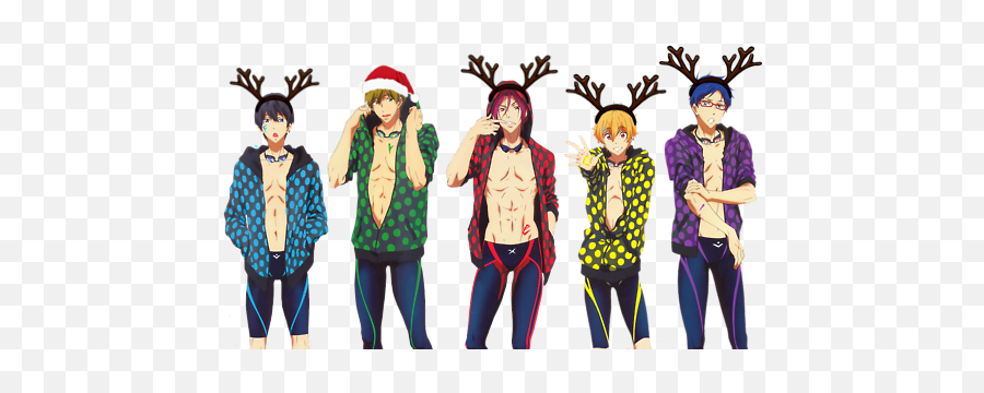 Download Christmas Santa Hat Transparent Antlers Free Makoto - Nagisa Hazuki Hinata Shouyou Emoji,Santa Hat Transparent Background