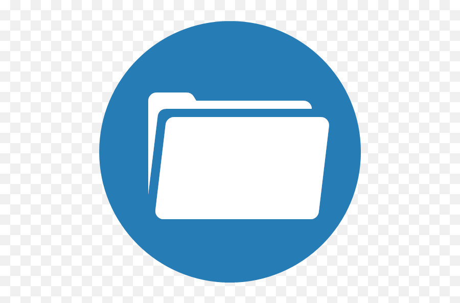 Binder Circle Folder Portfolio Record Icon - Web Ui Color Emoji,Recording Icon Png