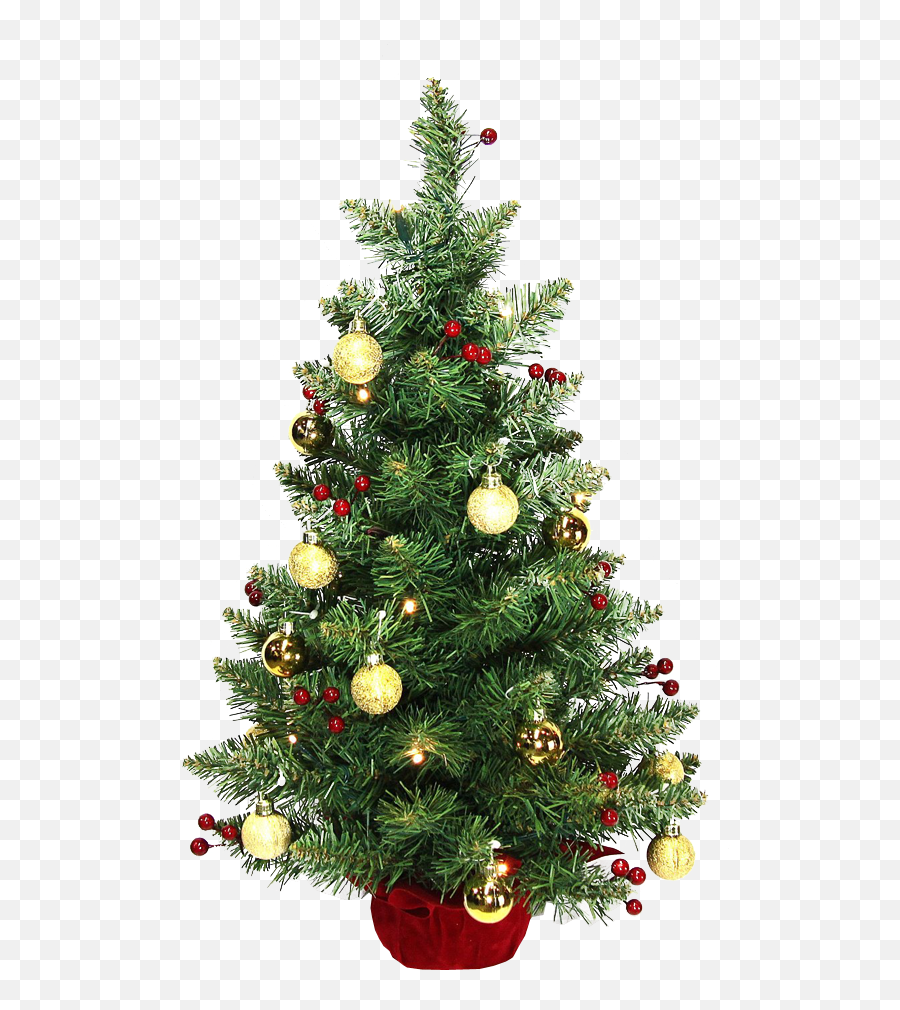 Decorated Christmas Tree No Background - Christmas Day Emoji,Christmas Tree Transparent Background