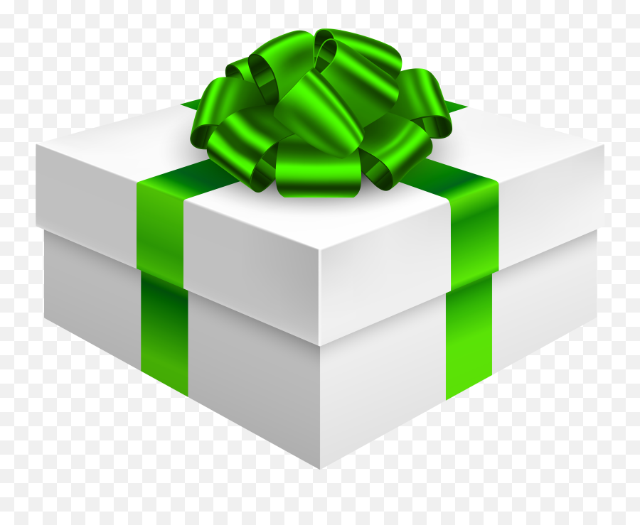 Gift Clipart Chrismas Presents Gift Chrismas Presents - White Green Gift Box Emoji,Christmas Gifts Clipart
