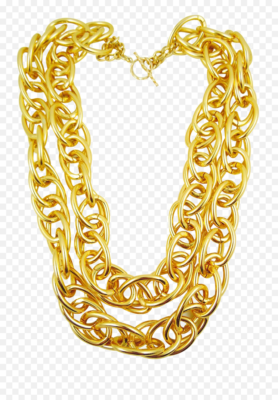 Download Hd Gold Chain Png Free Download - Gold Chain Png Hd Solid Emoji,Chain Png