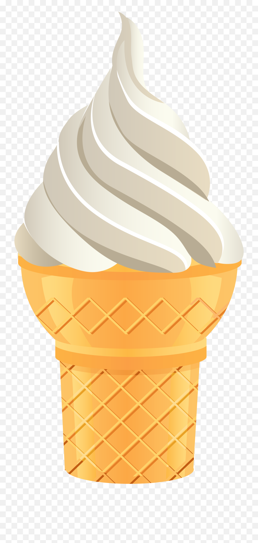 Ice Cream Cone Png Transparent Clip Art - Transparent Background Ice Cream Cone Transparent Emoji,Ice Cream Transparent