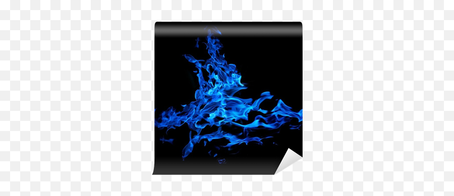 Isolated On Black Abstract Blue Flame Wall Mural U2022 Pixers - We Live To Change Blaue Flamme Emoji,Blue Flame Png