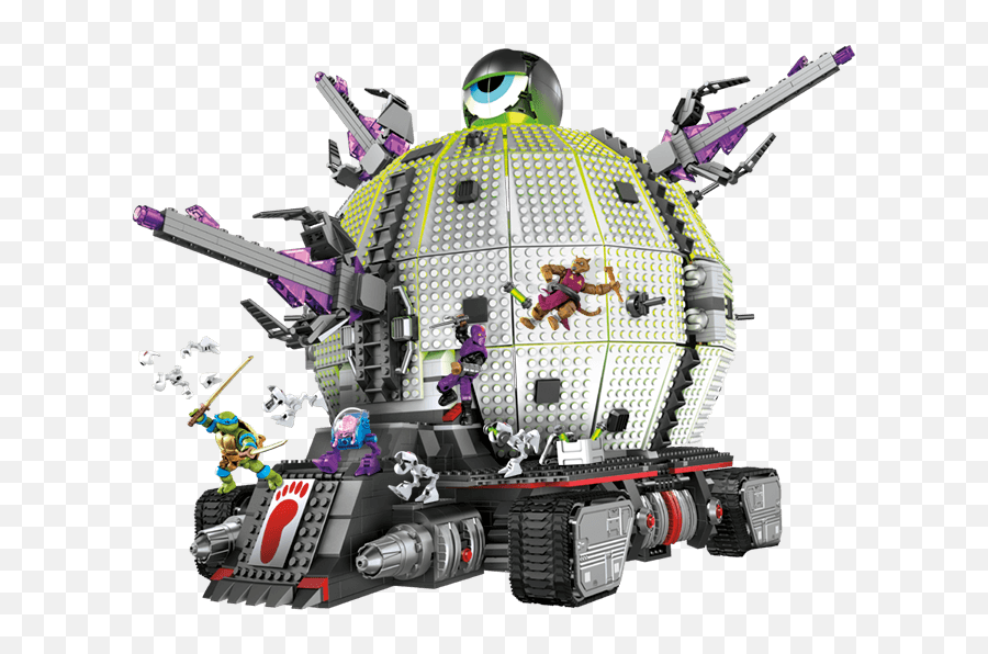 Teenage Mutant Ninja Turtles - Foot Soldier Mega Construx Technodrome Mega Bloks Emoji,Nickelodeon Foot Logo