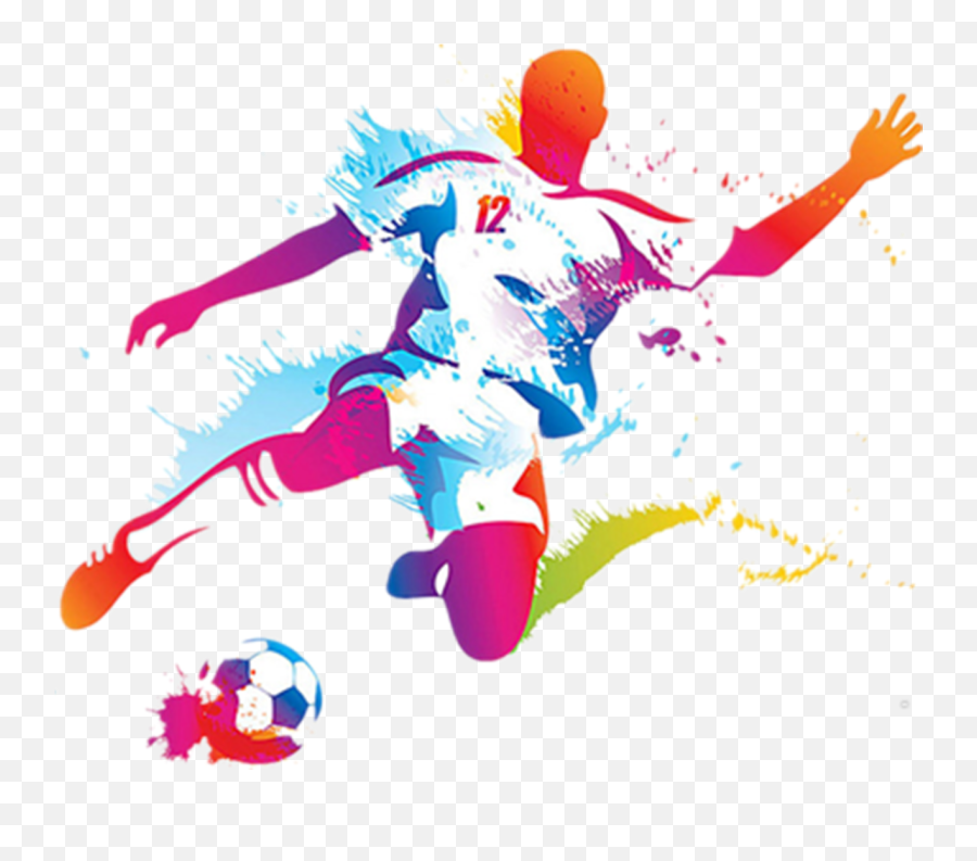Download Download - Illustration Football Emoji,Soccer Player Clipart