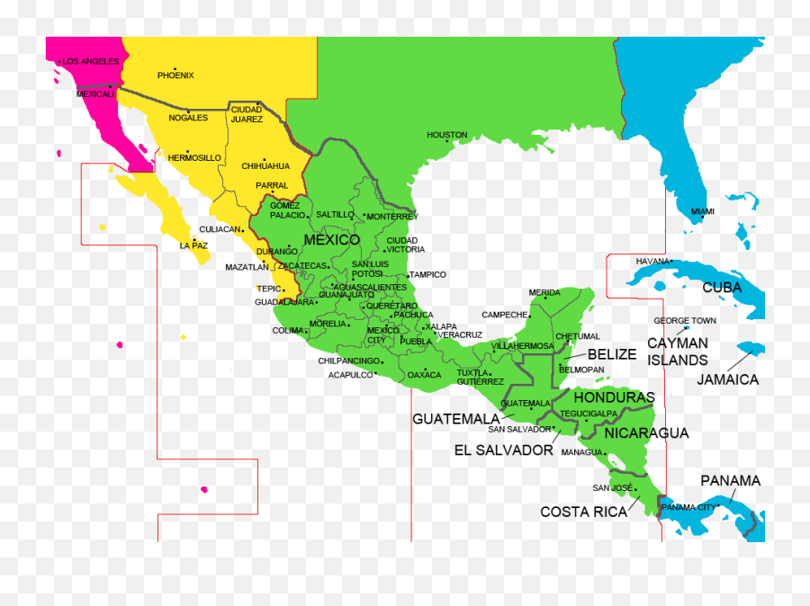 Mexico City Time Now Mexico And Central America Time Zone - String Of Lights In The Sky Emoji,Us Map Png