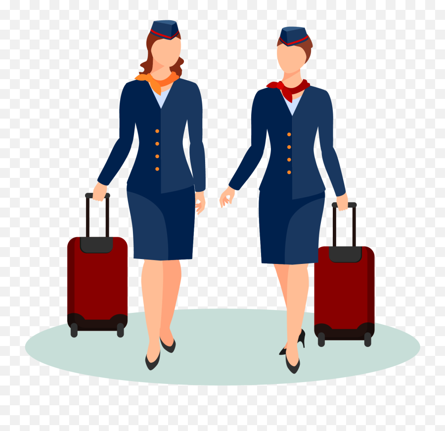 Download Stewardess Png - Flight Attendant Uniform Clipart Flight Attendant Uniform Clipart Emoji,Uniform Clipart