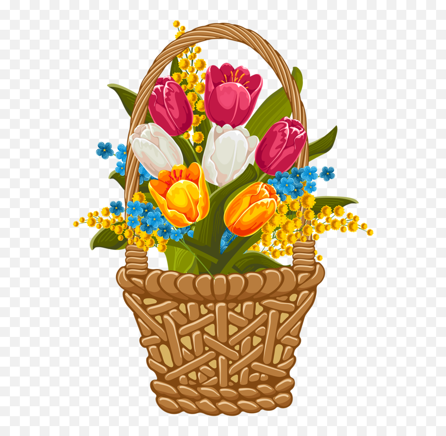 Tulip Clipart Flower Clipart Hollyhock Easter Emoji,Easter Flowers Clipart
