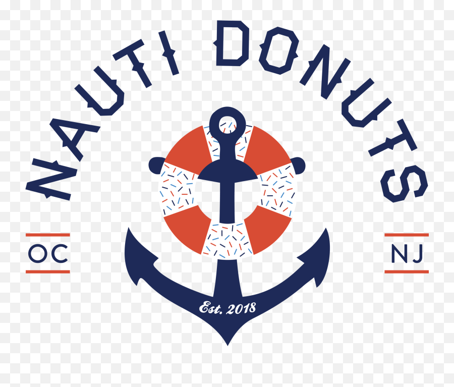 Nauti Donuts Emoji,Donut Shop Logo