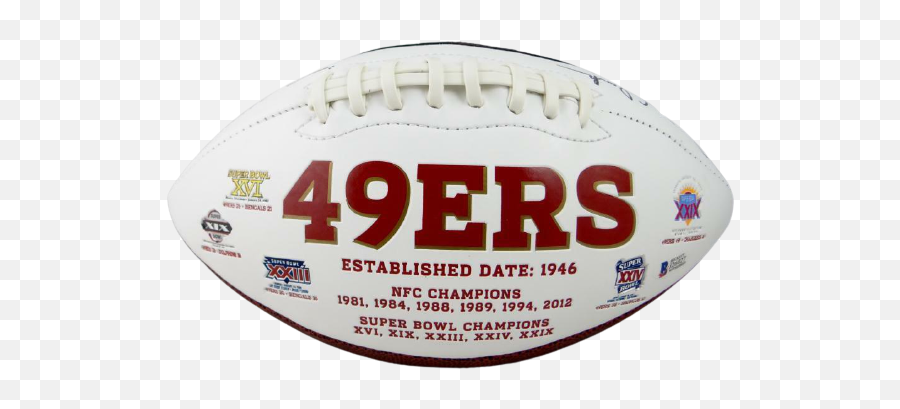 Dwight Clark San Francisco 49ers Signed 49ers Logo Football With The Catch Bas Coa Emoji,49ers Logo Pic