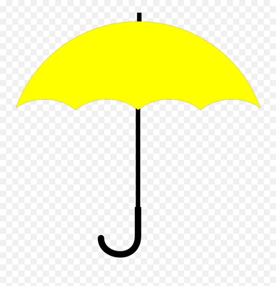 Yellow Umbrella Black Handle Svg Vector Yellow Umbrella Emoji,Manage Clipart