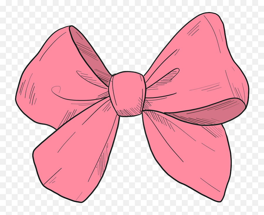 Pink Bow Clipart Free Download Transparent Png Creazilla - Bow Emoji,Pink Png