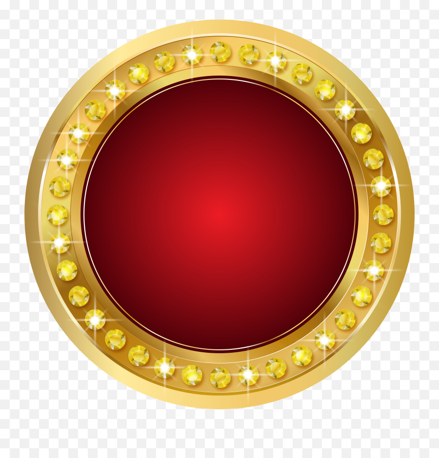 Download Gold Circle Png Transparent - Gold Round Vector Png Emoji,Red Circle Png