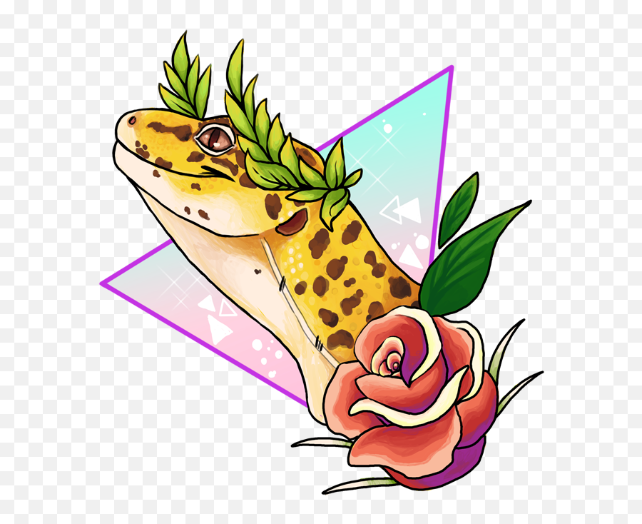 Magical Leopard Gecko By Sloth - Bug Leopard Gecko Clip Art Leopard Gecko Clipart Emoji,Leopard Clipart