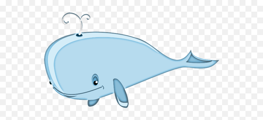 Cartoon Whale Clipart Transparent Png - Whale Clipart Png Emoji,Whale Clipart