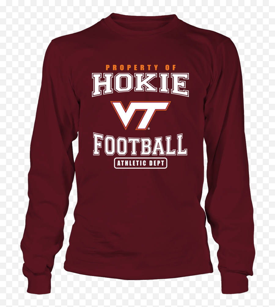 Property Of Virginia Tech Hokie Football Athletic Department - Usc Sweatshirt Emoji,Virginia Tech Logo