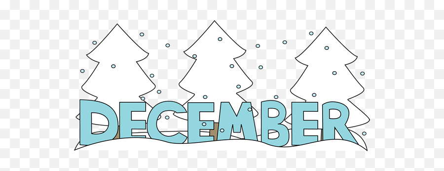 Month Of December Snow Clip Art - December Clip Art Emoji,December Clipart