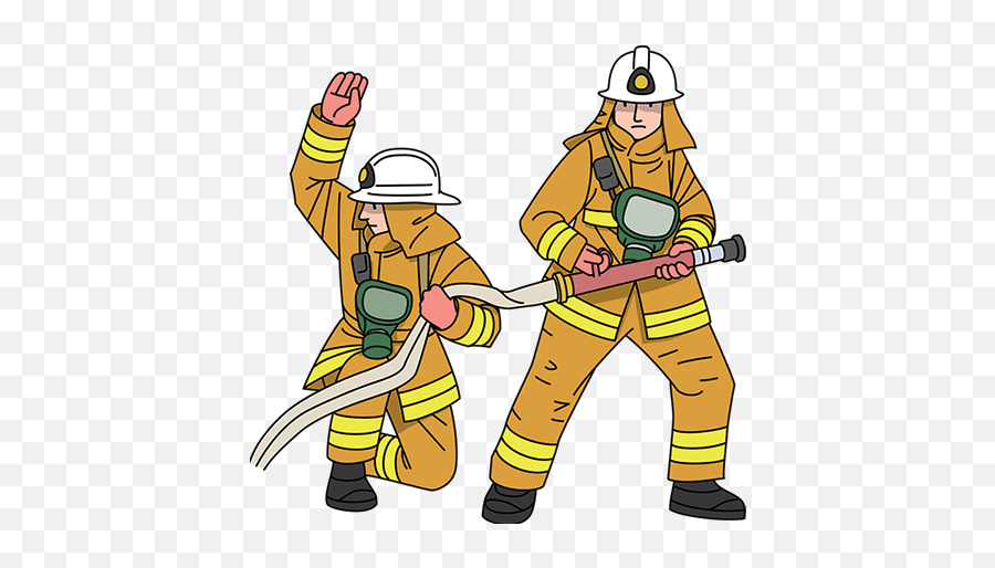 Firefighter Team Clip Art Transparent - Clip Art Firefighter Uk Emoji,Firefighter Clipart