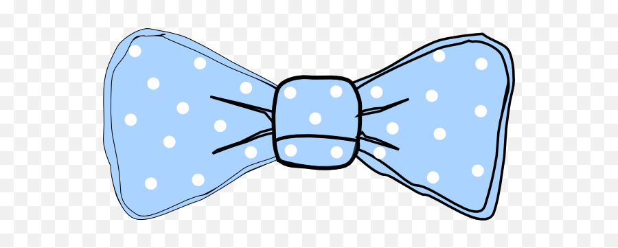 Bow Tie White Clip Art At Clker - Baby Blue Bow Vector Emoji,Bow Tie Clipart