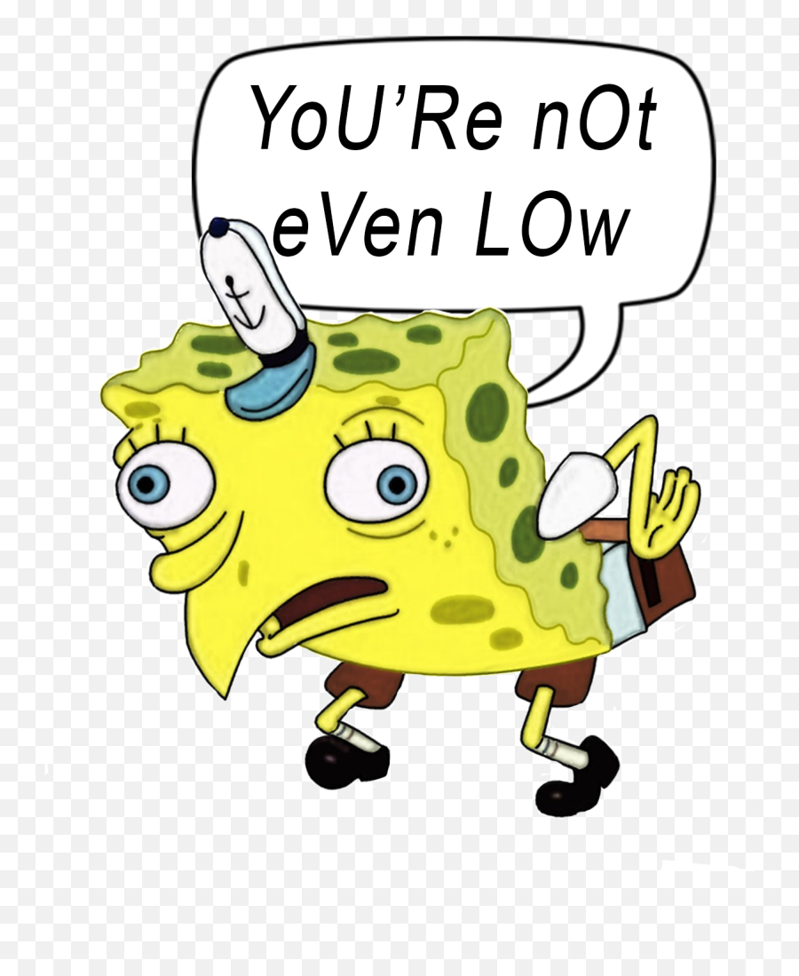 Image Of Mocking Spongebob Slap - Memes For Stickers Spongebob Meme Transparent Emoji,Transparent Memes