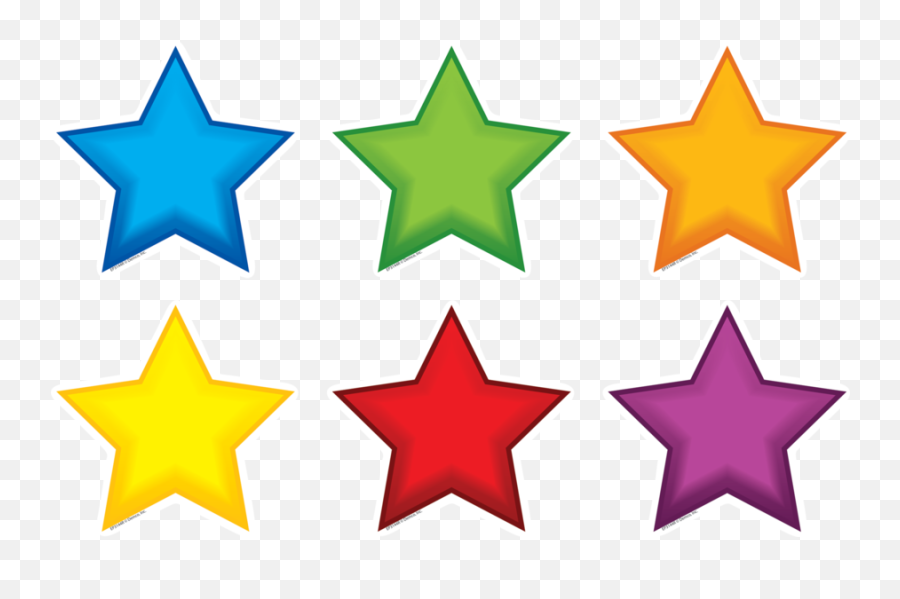 Colorful Stars Mini Accents - Transparent 5 5 Stars Clipart Stars Clipart Emoji,5 Stars Transparent