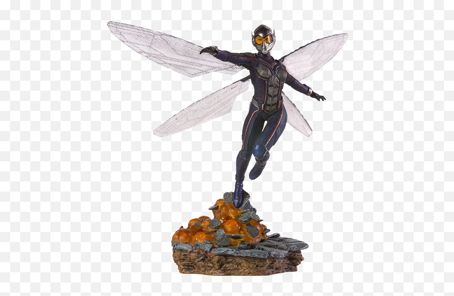 Marvel Wasp Statue By Iron Studios - Wasp Iron Studio Emoji,Ant Man And The Wasp Logo