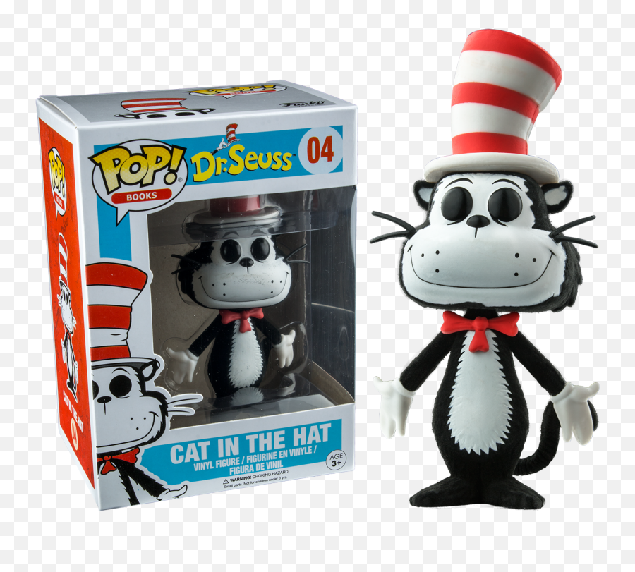 Cat In The Hat Funko Flocked Png Image Emoji,Cat In The Hat Transparent