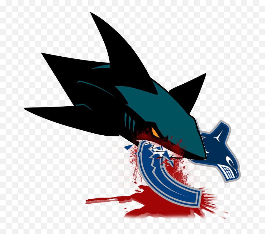San Jose Sharks Clipart - San Jose Sharks Eating Canucks Emoji,San Jose Sharks Logo
