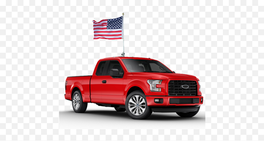 The Beast - Premium Car Flag Pole W Usa Flag Emoji,American Flag On Pole Png
