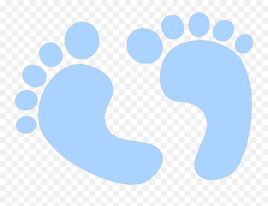 Blue Baby Feet Svg Vector Blue Baby Feet Clip Art - Svg Clipart Emoji,Baby Footprint Png