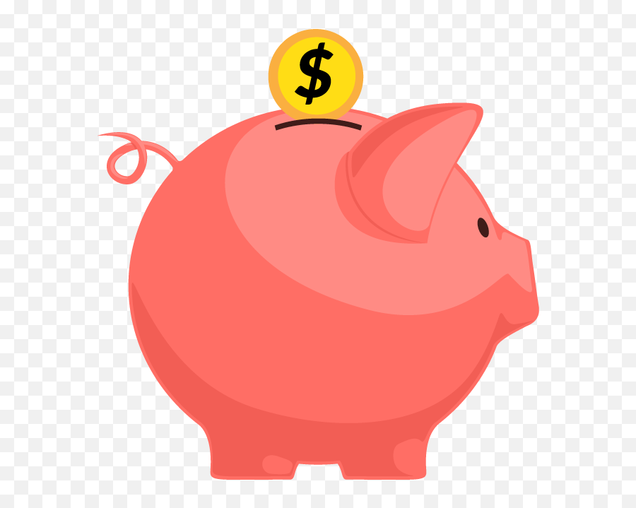 Six - Piggy Bank 800x685 Png Clipart Download Emoji,Piggy Bank Png