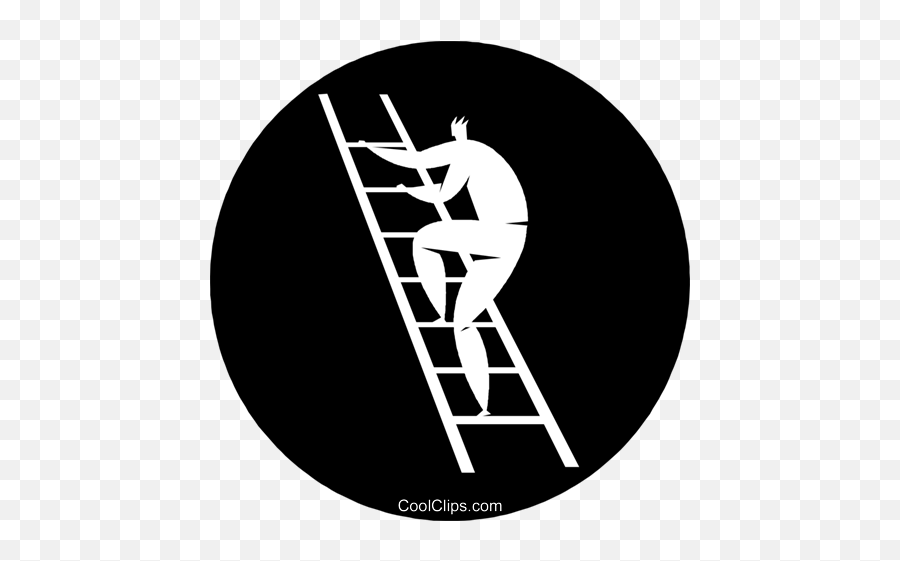 Download Person Climbing A Ladder Royalty Free Vector Clip Emoji,Climber Clipart