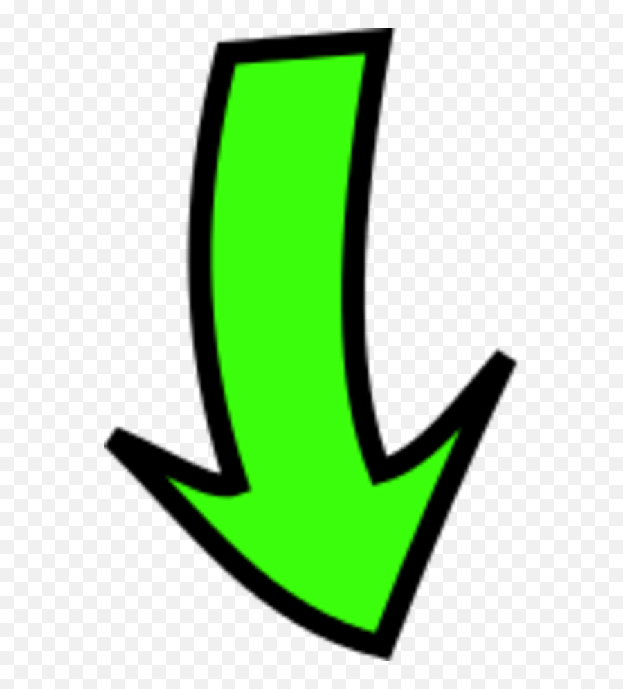 Arrow Pointing Down - Vector Clip Art Clipartsco Down Green Arrow Png Emoji,Arrows Clipart