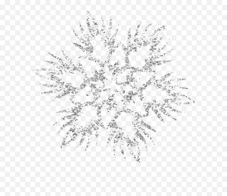 Silver Snowflake Transparent Background - Nieve Navidad Png Emoji,Snowflake Transparent Background