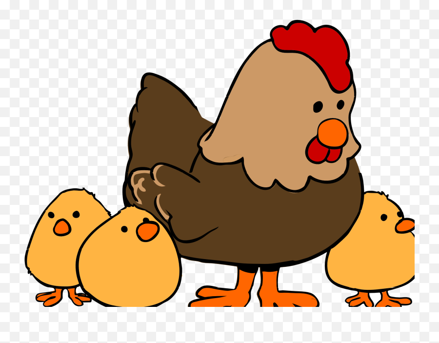 Hen And Chicks Cartoon 4 Der 34 Hen And - Mother Hen And Chicks Cartoon Emoji,Hen Clipart