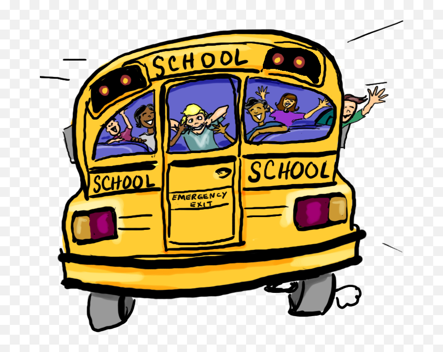 Animated School Bus Clipart - Scho9ol Bus Clip Art Emoji,School Bus Clipart