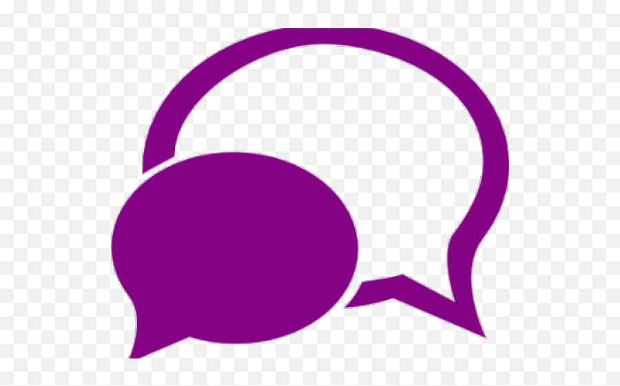 Purple Chat Box Png Transparent Png - Chat Icon Png Purple Emoji,Live Transparent