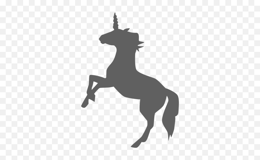 Unicorn Horn Horse Tail Silhouette - Transparent Png U0026 Svg Unicorn Emoji,Unicorn Silhouette Png
